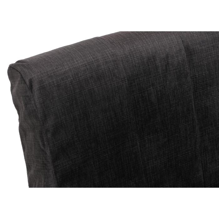 Schlafsessel HWC-K29, Klappsessel Schlafsofa Gstebett, Liegeflche 190x100cm, Stoff Chenille (370g/m) ~ dunkelgrau