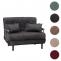 Schlafsessel HWC-K29, Klappsessel Schlafsofa Gstebett, Liegeflche 190x100cm, Stoff Chenille (370g/m) ~ dunkelgrau