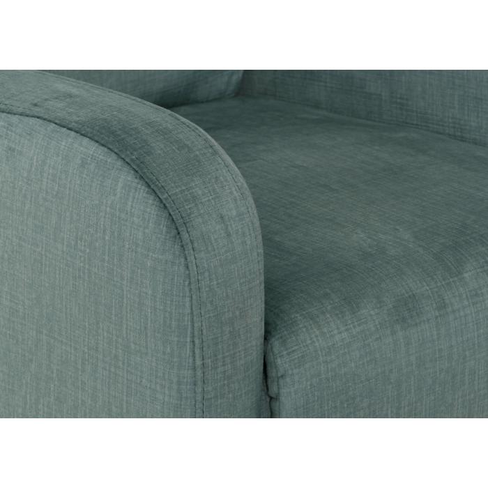 Fernsehsessel HWC-K62, Sessel Relaxsessel TV-Sessel, Liegefunktion Aufstehhilfe elektrisch, Metall Chenille ~ blau-grn