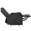 Fernsehsessel HWC-K62, Sessel Relaxsessel TV-Sessel, Liegefunktion Aufstehhilfe elektrisch, Metall Chenille ~ dunkelgrau