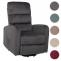 Fernsehsessel HWC-K62, Sessel Relaxsessel TV-Sessel, Liegefunktion Aufstehhilfe elektrisch, Metall Chenille ~ dunkelgrau