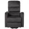 Fernsehsessel HWC-K62, Sessel Relaxsessel TV-Sessel, Liegefunktion Aufstehhilfe elektrisch, Metall Chenille ~ dunkelgrau