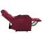 Fernsehsessel HWC-K62, Sessel Relaxsessel TV-Sessel, Liegefunktion Aufstehhilfe elektrisch, Metall Chenille ~ bordeaux