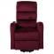 Fernsehsessel HWC-K62, Sessel Relaxsessel TV-Sessel, Liegefunktion Aufstehhilfe elektrisch, Metall Chenille ~ bordeaux