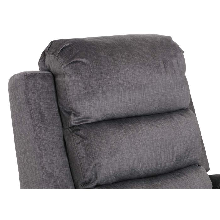 Fernsehsessel HWC-K63, Relaxsessel, Liegefunktion Aufstehhilfe Massage Heizfunktion, Stoff 220g/m Chenille ~ dunkelgrau