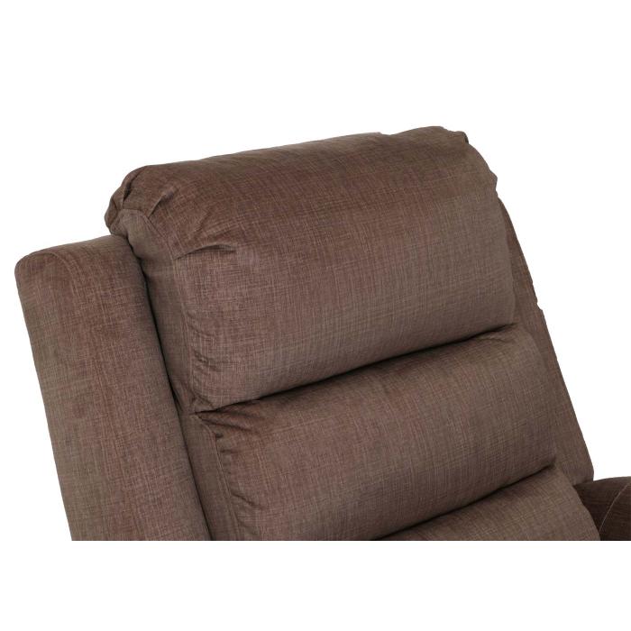 Retourenware | Fernsehsessel HWC-K63, Sessel Liegefunktion Aufstehhilfe Massage Heizfunktion 220g/m Chenille ~ braun