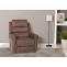 Retourenware | Fernsehsessel HWC-K63, Sessel Liegefunktion Aufstehhilfe Massage Heizfunktion 220g/m Chenille ~ braun