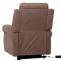 Retourenware | Fernsehsessel HWC-K63, Sessel Liegefunktion Aufstehhilfe Massage Heizfunktion 220g/m Chenille ~ braun
