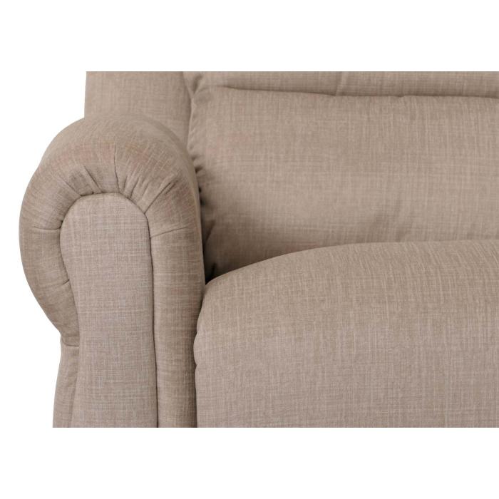 Fernsehsessel HWC-K63, Relaxsessel, Liegefunktion Aufstehhilfe Massage Heizfunktion, Stoff 220g/m Chenille ~ creme