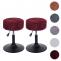 2er-Set Hocker HWC-C22, Sitzhocker, hhenverstellbar drehbar  37cm Stoff Chenille (465g/m) FSC ~ bordeaux