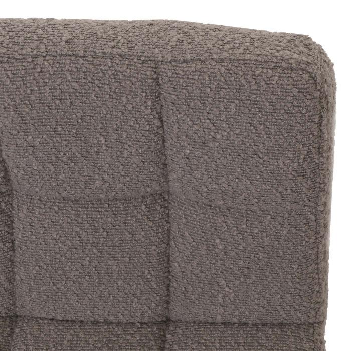 2er-Set Barhocker HWC-G87, Tresenhocker Barstuhl, hhenverstellbar drehbar, Stoff Boucle (450g/m) FSC ~ grau
