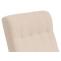 Schaukelstuhl HWC-K10, Relaxsessel, Holz FSC Stoff/Textil Boucl (450g/m) ~ creme, Gestell Walnuss-Optik