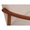 Schaukelstuhl HWC-K10, Relaxsessel, Holz FSC Stoff/Textil Boucl (450g/m) ~ beige, Gestell Walnuss-Optik