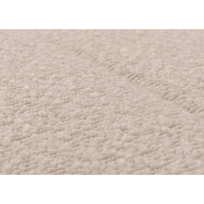 Schaukelstuhl HWC-K10, Relaxsessel, Holz FSC Stoff/Textil Boucl (450g/m) ~ beige, Gestell Walnuss-Optik