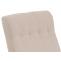 Schaukelstuhl HWC-K10, Relaxsessel, Holz FSC Stoff/Textil Boucl (450g/m) ~ beige, Gestell Walnuss-Optik