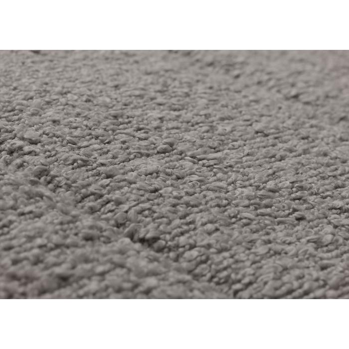 Schaukelstuhl HWC-K10, Relaxsessel, Holz FSC Stoff/Textil Boucl (450g/m) ~ grau, Gestell Walnuss-Optik