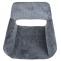 6er-Set Esszimmerstuhl HWC-A50 II, Kchenstuhl Polsterstuhl, Holz Stoff/Textil Chenille (465g/m) FSC ~ dunkelgrau