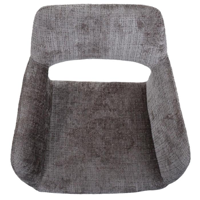 Esszimmerstuhl HWC-A50 II, Stuhl Kchenstuhl Polsterstuhl, Holz Stoff/Textil Chenille (465g/m) FSC ~ braun