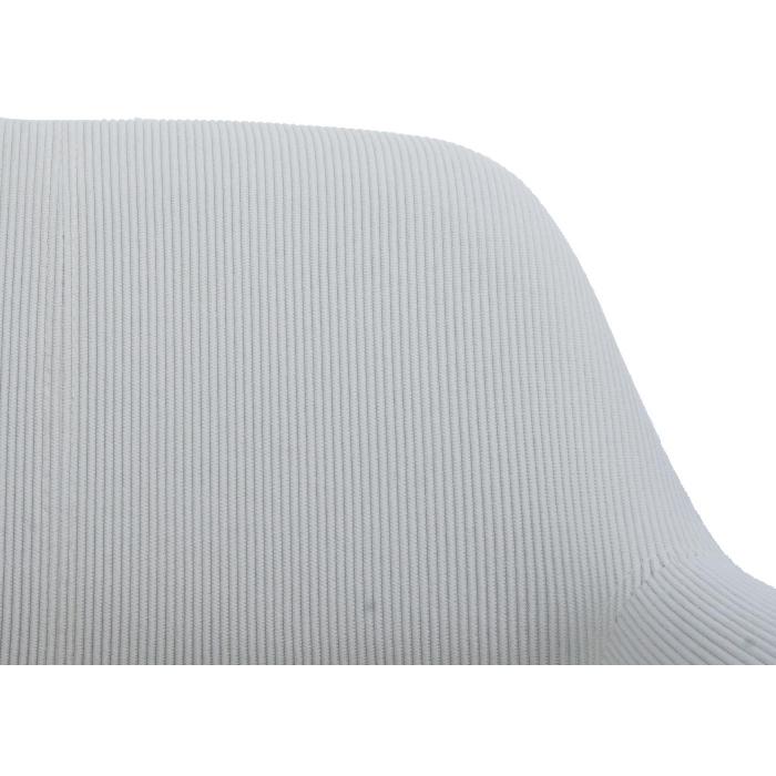 Esszimmerstuhl HWC-A50 II, Stuhl Kchenstuhl Polsterstuhl, Holz Stoff/Textil Cord (400g/m) FSC ~ creme-wei