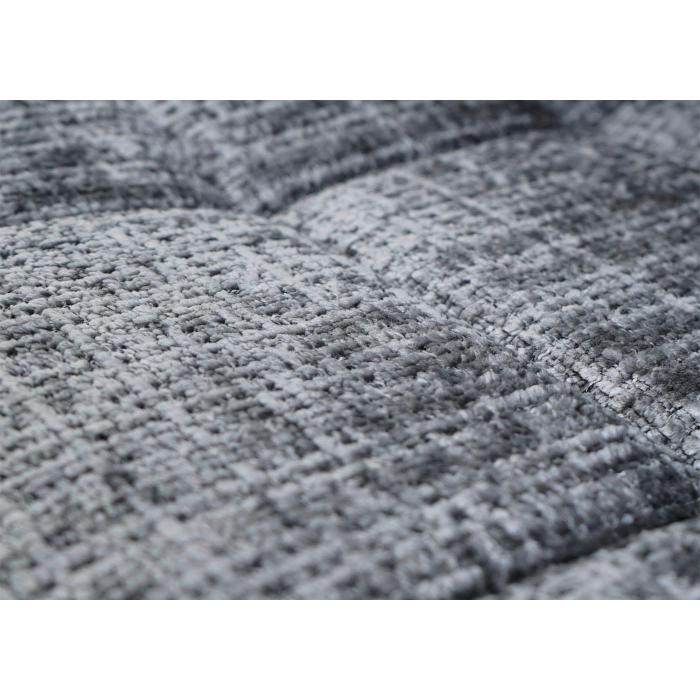 2er-Set Esszimmerstuhl HWC-A60, Kchenstuhl Stuhl Drehstuhl, Stahl FSC Stoff/Textil Chenille (465g/m) ~ dunkelgrau
