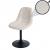 Esszimmerstuhl HWC-A60, Kchenstuhl Stuhl Drehstuhl, Stahl FSC Stoff/Textil Boucl (450g/m) ~ beige