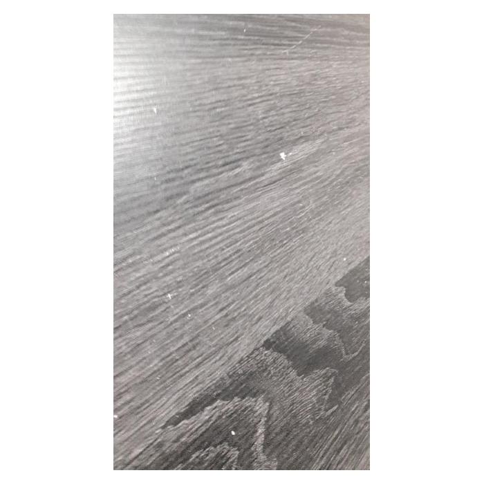 Defekte Ware (Platte beschdigt SK3) | Couchtisch Kos T573, Wohnzimmertisch, 43x110x60cm ~Eicheoptik, dunkle Metall-Fe