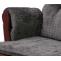 Relaxsessel HWC-C76, Schaukelstuhl Schwingstuhl mit Hocker Stoff Chenille (465g/m) ko-Tex ~ dunkelgrau, Gestell dunkel