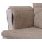 Relaxsessel HWC-C76, Schaukelstuhl Schwingstuhl mit Hocker Stoff Chenille (465g/m) ko-Tex ~ creme, Gestell wei