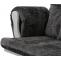 Relaxsessel HWC-C76, Schaukelstuhl Schwingstuhl mit Hocker Stoff Chenille (465g/m) ko-Tex ~ dunkelgrau, Gestell wei