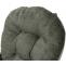 Relaxsessel HWC-C76, Schaukelstuhl Schwingstuhl mit Hocker Stoff Chenille (465g/m) ko-Tex ~ grn, Gestell wei
