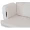 Relaxsessel HWC-C76, Schaukelstuhl Sessel Schwingstuhl mit Hocker Stoff Cord 320g/m ko-Tex ~ creme Gestell wei