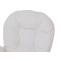 Relaxsessel HWC-C76, Schaukelstuhl Sessel Schwingstuhl mit Hocker Stoff Cord 320g/m ko-Tex ~ creme Gestell wei