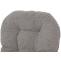 Relaxsessel HWC-C76, Schaukelstuhl Sessel Schwingstuhl + Hocker Stoff Boucl 480g/m ko-Tex ~ grau Gestell dunkel