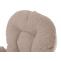 Relaxsessel HWC-C76, Schaukelstuhl Sessel Schwingstuhl + Hocker Stoff Boucl 480g/m ko-Tex ~ braun Gestell wei