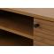 TV-Rack HWC-N78, Lowboard TV-Schrank, skandinavischer Stil Metall Holz Melamin MVG 50x150x40cm ~ natur