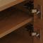 TV-Rack HWC-N78, Lowboard TV-Schrank, skandinavischer Stil Metall Holz Melamin MVG 50x150x40cm ~ natur