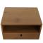 Nachttisch HWC-N78, Nachtschrank, Schublade, skandinavischer Stil Metall Holz Melamin MVG 50x40x50cm ~ natur