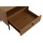 Nachttisch HWC-N78, Nachtschrank, Schublade, skandinavischer Stil Metall Holz Melamin MVG 50x40x50cm ~ natur