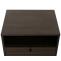 Nachttisch HWC-N78, Nachtschrank, Schublade, skandinavischer Stil Metall Holz Melamin MVG 50x40x50cm ~ dunkelbraun