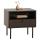 Nachttisch HWC-N78, Nachtschrank, Schublade, skandinavischer Stil Metall Holz Melamin MVG 50x40x50cm ~ dunkelbraun