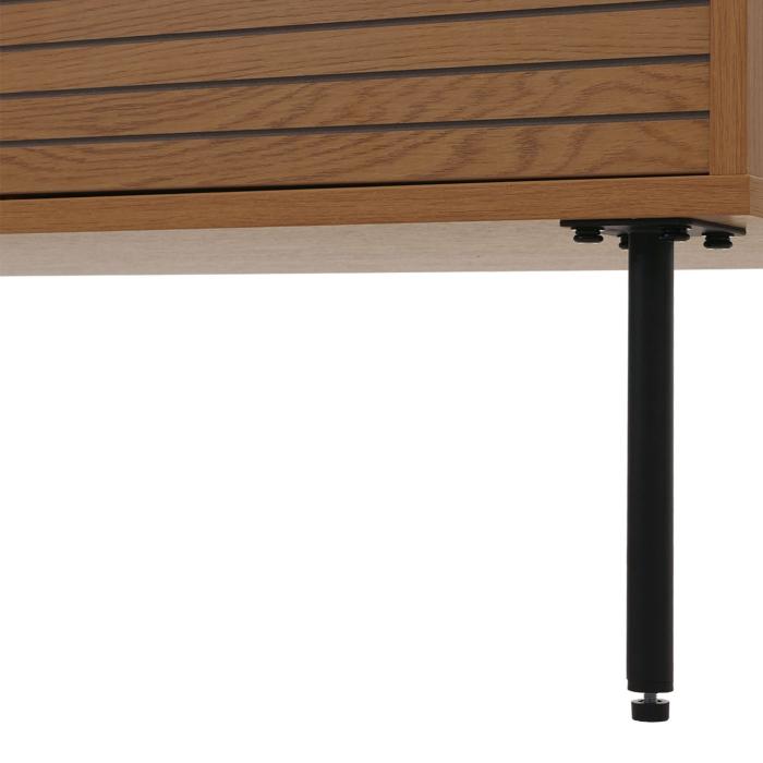 Bcherregal HWC-N78, Bcherschrank Hochschrank, skandinavischer Stil Metall Holz Melamin MVG 200x80x30cm ~ natur