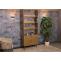 Stimmungsfotos vor ansprechendem Ambiente fr Produkt Bcherregal HWC-N78, Bcherschrank Hochschrank, skandinavischer Stil Metall Holz Melamin MVG 200x80x30cm ~ natur