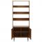 Bcherregal HWC-N78, Bcherschrank Hochschrank, skandinavischer Stil Metall Holz Melamin MVG 200x80x30cm ~ natur