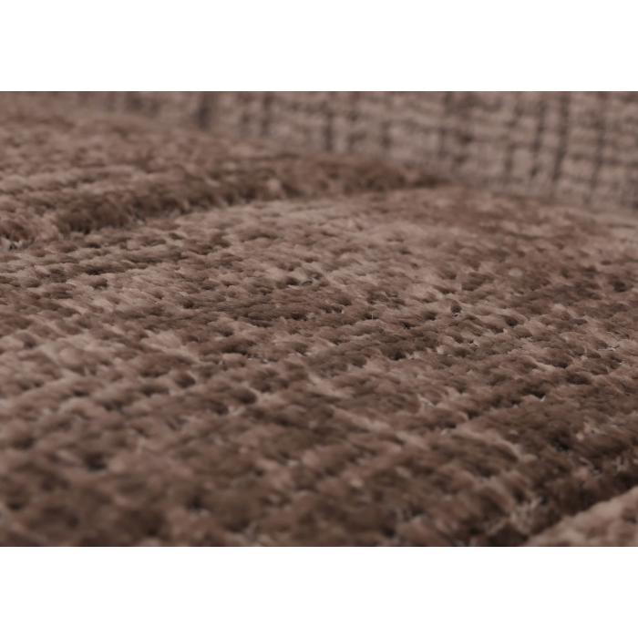 Schaukelstuhl HWC-K10, Relaxsessel, Holz FSC Stoff/Textil Chenille (465g/m) ~ braun, Gestell natur