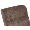 Schaukelstuhl HWC-K10, Relaxsessel, Holz FSC Stoff/Textil Chenille (465g/m) ~ braun, Gestell natur