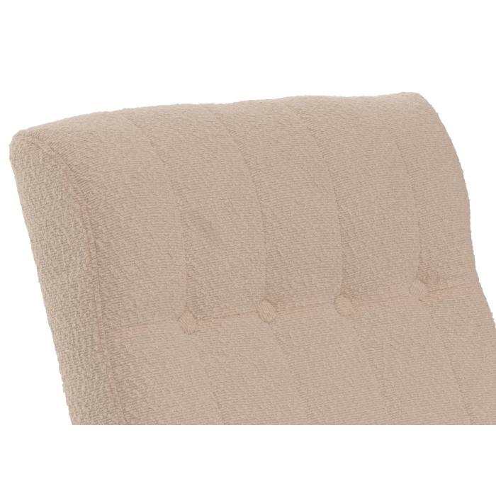Schaukelstuhl HWC-K10, Relaxsessel, Holz FSC Stoff/Textil Boucl (450g/m) ~ beige, Gestell natur