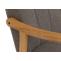 Schaukelstuhl HWC-K10, Relaxsessel, Holz FSC Stoff/Textil Boucl (450g/m) ~ dunkelgrau, Gestell natur