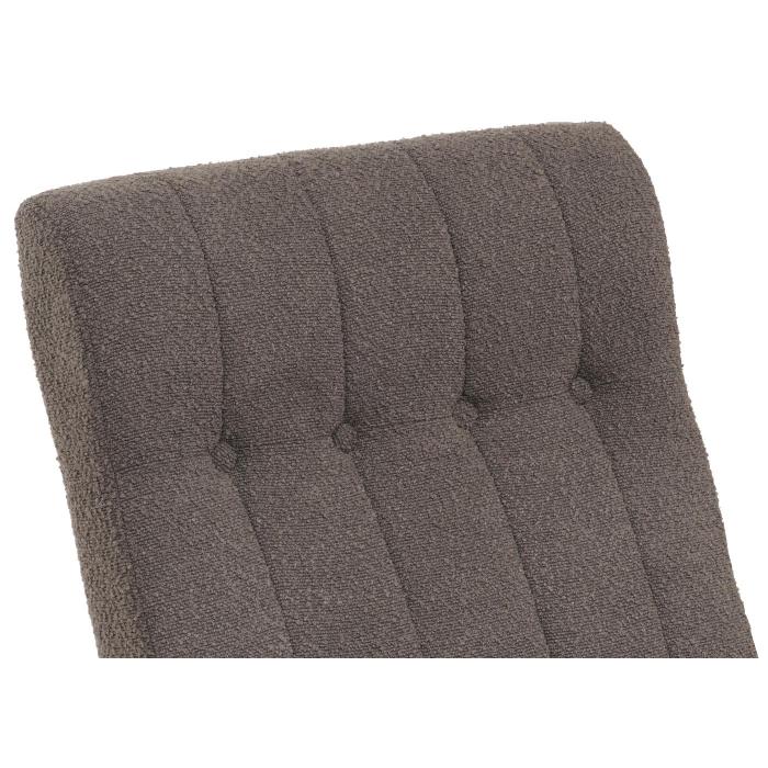 Schaukelstuhl HWC-K10, Relaxsessel, Holz FSC Stoff/Textil Boucl (450g/m) ~ dunkelgrau, Gestell natur
