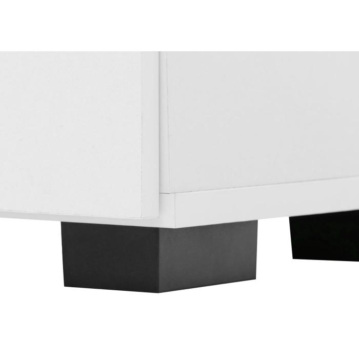 Schrank HWC-N87, Wohnzimmerschrank, 3D-Flecht-Design 2 Tren 3 Staufcher 2 Schubladen Soft-Close, 138x80x36cm ~ wei