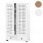 Schrank HWC-N87, Wohnzimmerschrank, 3D-Flecht-Design 2 Tren 3 Staufcher 2 Schubladen Soft-Close, 138x80x36cm ~ wei
